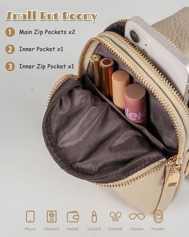 Freesya Store Birthday Gifts, Initial Crossbody Bags for Women Girls, Teen Girl Gifts Trendy Stuff, Lightweight Phone Purses with Crossbody Strap, Handsfree Travel Sling Bag, Personalized Traveling Gifts - Image 4